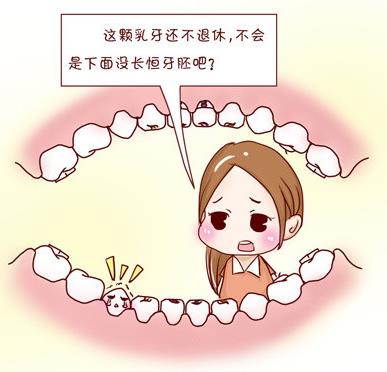 乳牙滯留會(hui) 帶來什麽(me) 危害