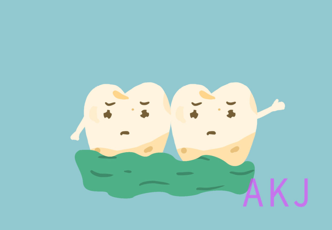 牙齒發黃的圖片