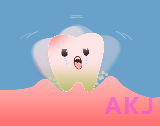 牙齒鬆動示意圖片